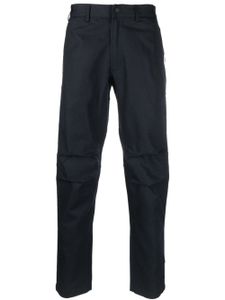 Maharishi pantalon droit à patch logo - Bleu