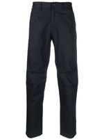 Maharishi pantalon droit à patch logo - Bleu