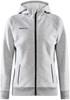 Craft 1910626 Core Soul Full Zip Hood Wmn - Grey Melange - M