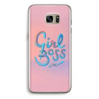 Girl boss: Samsung Galaxy S7 Edge Transparant Hoesje