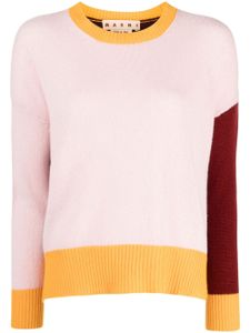 Marni pull en cachemire à logo brodé - Rose