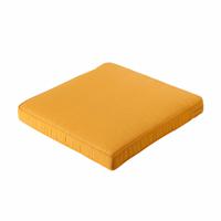 Madison loungekussen Panama 60 x 60 x 8 cm polykatoen geel - thumbnail