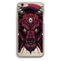 Hell Hound and Serpents: iPhone 6 / 6S Transparant Hoesje Hell Hound and Serpents: iPhone 6 / 6S Transparant Hoesje