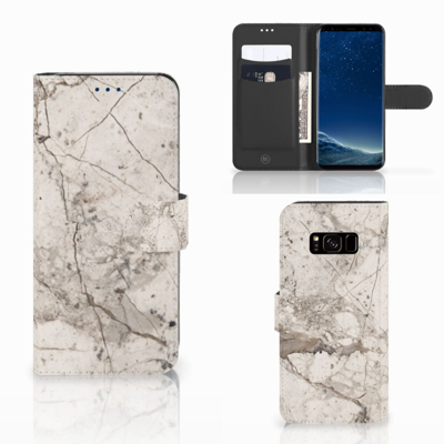 Samsung Galaxy S8 | Bookcase | Marmer Beige