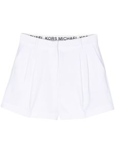 Michael Michael Kors short à design plissé - Blanc