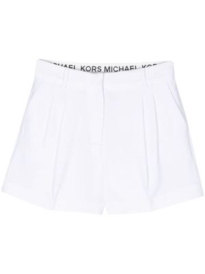 Michael Michael Kors short à design plissé - Blanc