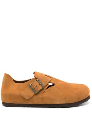 Birkenstock chaussons London en daim - Marron