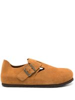 Birkenstock chaussons London en daim - Marron