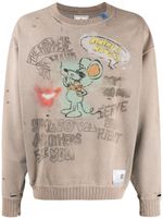 Maison MIHARA YASUHIRO sweat à patch logo - Tons neutres