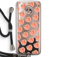 Just peachy: Motorola Moto G6 Transparant Hoesje met koord