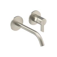 Inbouw Wastafelmengkraan IVY Pact 2-gats Coldstart Geborsteld Nickel PVD IVY Inbouw Wastafelmengkraan IVY Pact 2-gats Coldstart Geborsteld Nickel PVD IVY