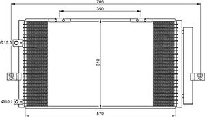 Condensor, airconditioning 35659