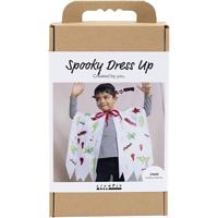 Creativ Company Hobbyset griezelige verkleedkleding, cape en hoofdband, diverse kleuren, 1 doos
