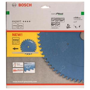 Bosch Professional Cirkelzaagblad voor Hout | Expert for Wood | Ø 216mm Asgat 30mm 48T - 2608642497