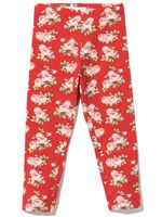 Monnalisa legging à fleurs - Rouge - thumbnail