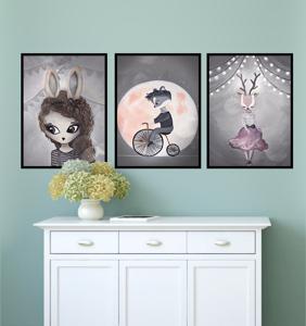 Poster - Spookachtige Dieren / Set van 3