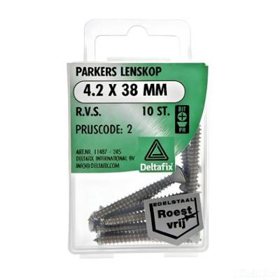 Parkers 4,2x38mm rvs 10st - Deltafix