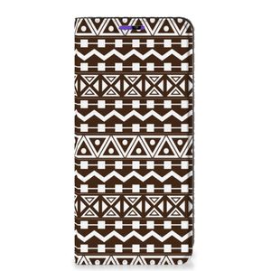 Samsung Galaxy A22 4G | M22 Hoesje met Magneet Aztec Brown