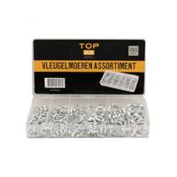 Topgear vleugelmoeren ass. 150 dlg.