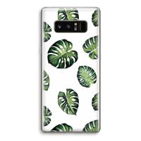 Tropische bladeren: Samsung Galaxy Note 8 Transparant Hoesje