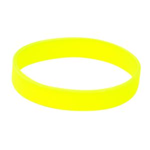 Siliconen armbandjes - stretch - neon geel - polsbandjes - volwassenen