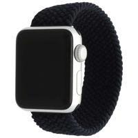 Apple Watch Nylon Gevlochten Solo Band - Houtskool - 44, 45, 46 & 49mm - L