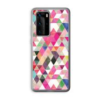 Gekleurde driehoekjes: Huawei P40 Pro Transparant Hoesje