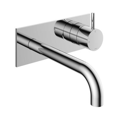 Hotbath Cobber afbouwdeel inbouw wastafelmengkraan met achterplaat en 18 cm uitloop chroom CB006EXT18CR