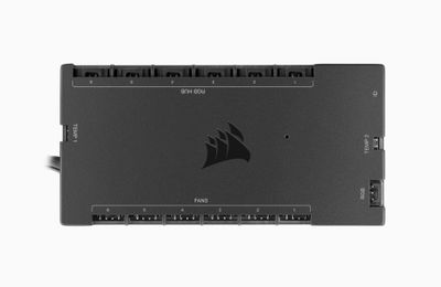 Corsair iCUE Commander Core XT snelheidsregelaar voor ventilator 6 kanalen Zwart