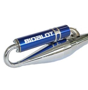 Uitlaat Bidalot S1R Min.Ver. chroom blau