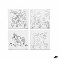 Canvas Pincello 29100258 Hout Stof 12 Stuks Canvas Pincello 29100258 Hout Stof 12 Stuks