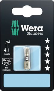 Wera 3855/1 TS Bits Pozidriv, RVS, PZ 1 x 25 mm - 1 stuk(s) - 05073613001