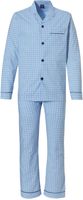 Lichtblauw geruite doorknoop Pyjama Robson - thumbnail