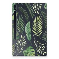 Samsung Galaxy Tab S7 Plus | S8 Plus | Siliconen hoesje | Leaves