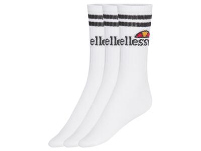 Ellesse 3 paar sokken (Wit, 43-46)