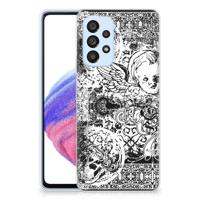Silicone Back Case Samsung Galaxy A53 5G Skulls Angel