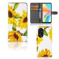 Hoesje voor OPPO Reno8 T 5G Zonnebloemen - thumbnail