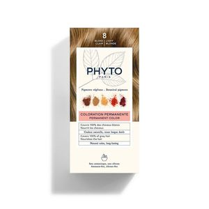 Phytocolor Permanente Haarkleuring 8 Lichtblond Intense en Natuurlijke Kleur