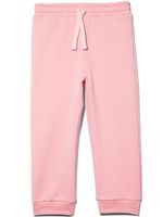 Dolce & Gabbana Kids pantalon de jogging à plaque logo - Rose - thumbnail