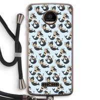 Zeemeermin: Motorola Moto Z Force Transparant Hoesje met koord