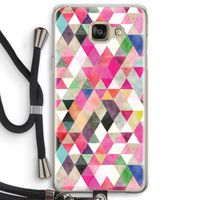 Gekleurde driehoekjes: Samsung Galaxy A5 (2016) Transparant Hoesje met koord