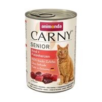 ANIMONDA Carny Senior Beef and turkey hearts - nat kattenvoer - 400g