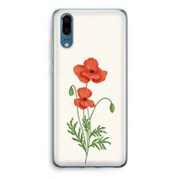 Red poppy: Huawei P20 Transparant Hoesje