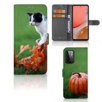 Samsung Galaxy A72 | Telefoonhoesje | Met pasjeshouder | Kitten