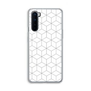 Zwart-witte kubussen: OnePlus Nord Transparant Hoesje