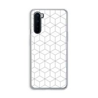 Zwart-witte kubussen: OnePlus Nord Transparant Hoesje