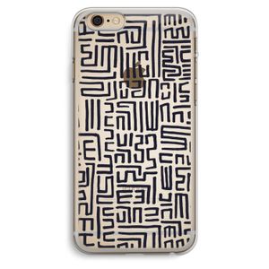 Moroccan Print: iPhone 6 Plus / 6S Plus Transparant Hoesje