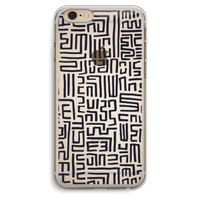 Moroccan Print: iPhone 6 Plus / 6S Plus Transparant Hoesje