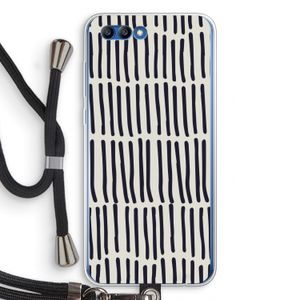 Moroccan stripes: Honor 10 Transparant Hoesje met koord
