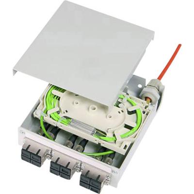 Telegärtner 100022858 Verbindingscassette voor glasvezelkabels Grijs-wit (RAL 7035) 1 stuk(s)